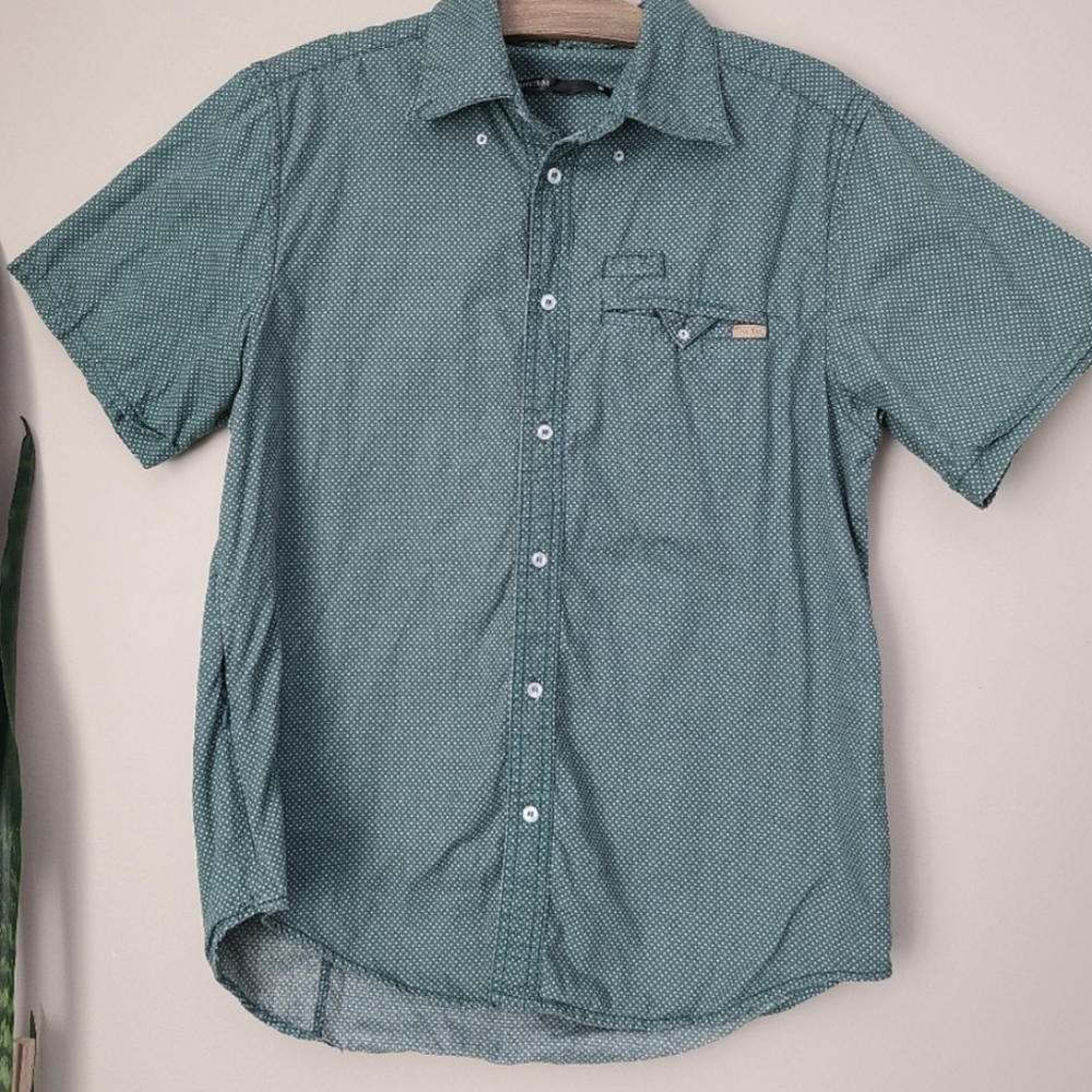 Rhythm button down shirt sleeve dress shirt